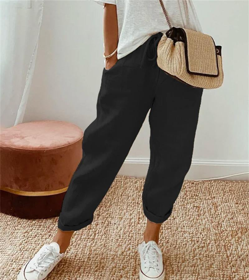 Van Beeck Amsterdam® | Elegante linnen zomerbroek