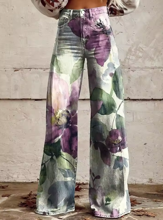 Van Beeck Amsterdam® | Boho Vintage Broek met Unieke en Verfijnde Stijl