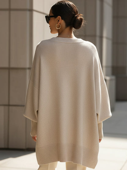 Van Beeck Amsterdam® | Oversized Lange Modieuze Trui