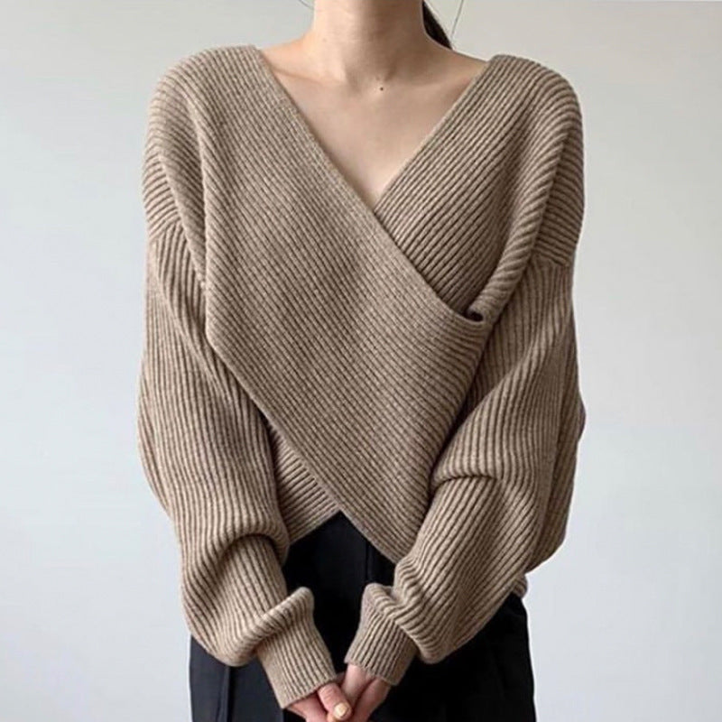 Van Beeck Amsterdam® | Elegante kruisgebreide trui