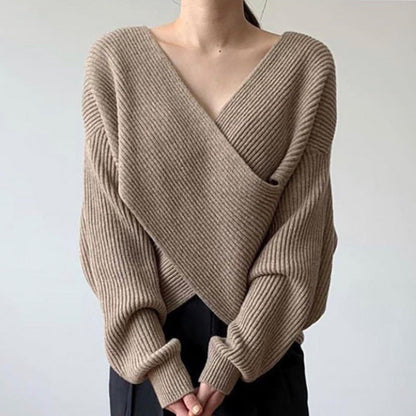 Van Beeck Amsterdam® | Elegante kruisgebreide trui