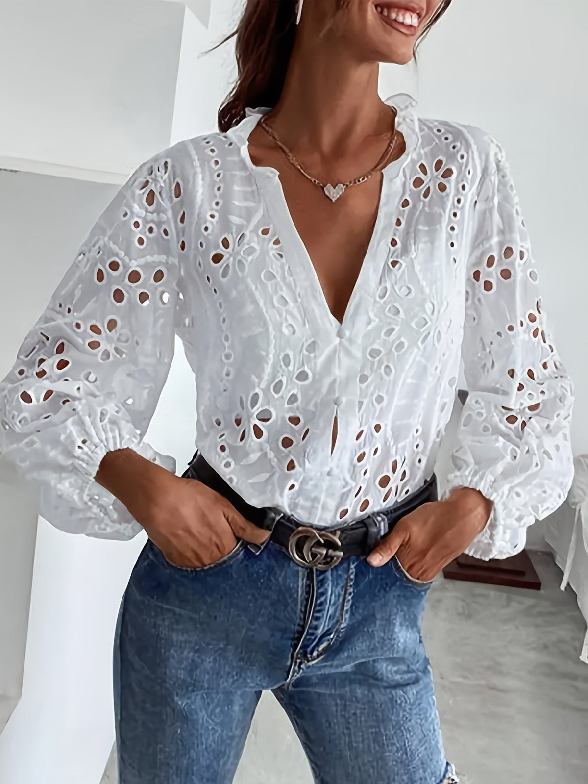Van Beeck Amsterdam® | Geborduurde blouse