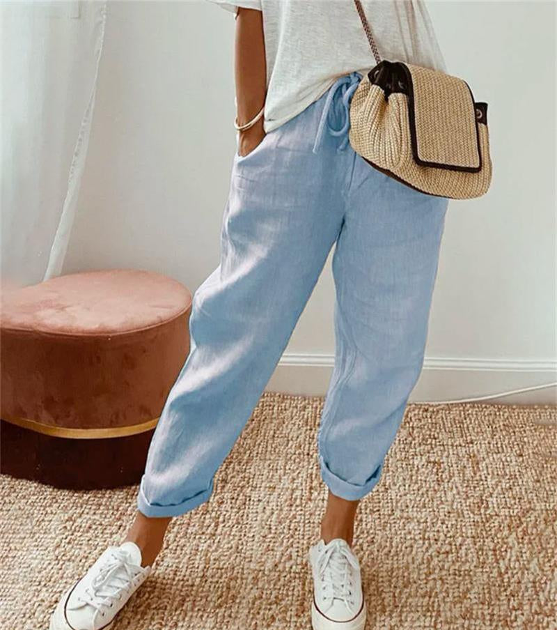 Van Beeck Amsterdam® | Elegante linnen zomerbroek