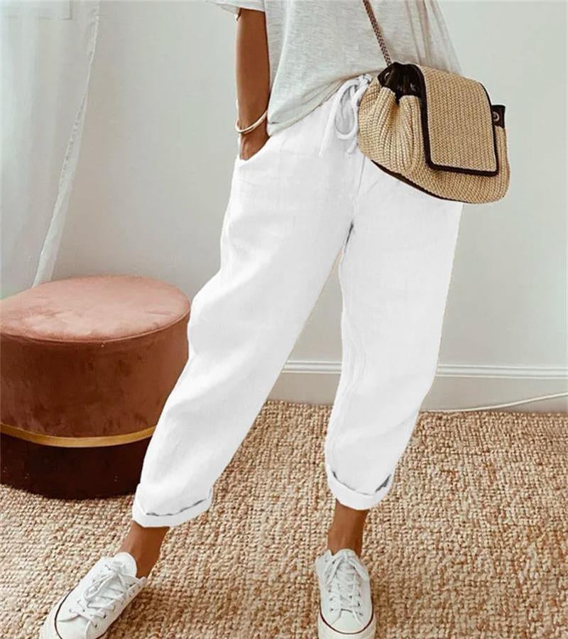Van Beeck Amsterdam® | Elegante linnen zomerbroek