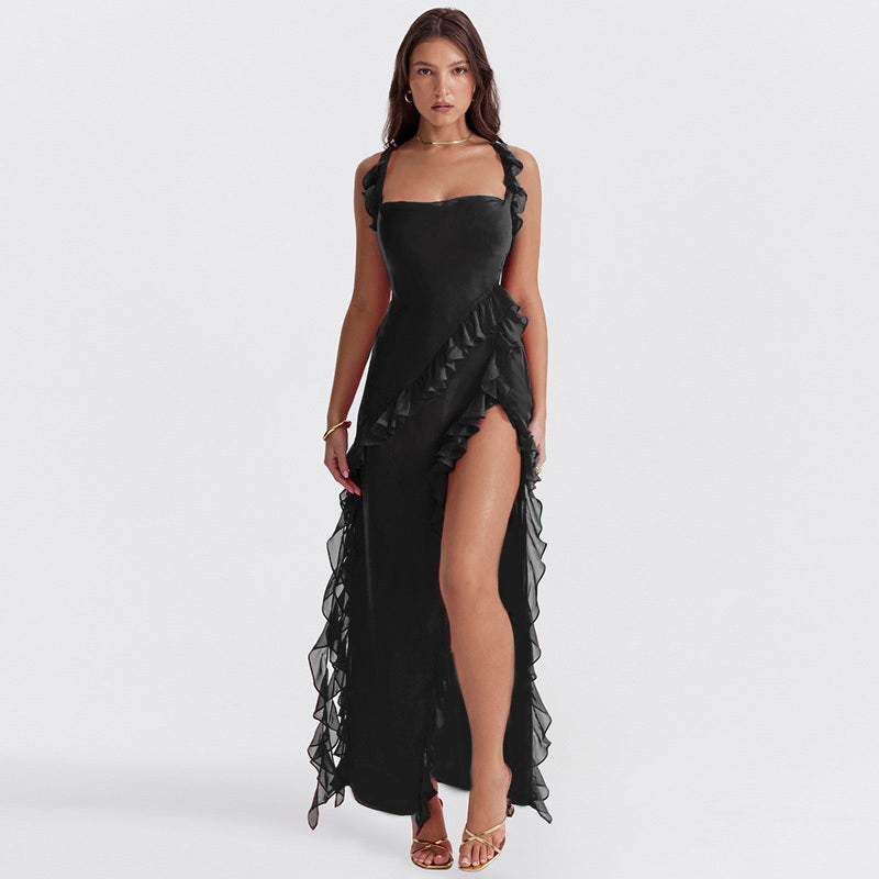 Van Beeck Amsterdam® | Stralende Jurk met Ruffles