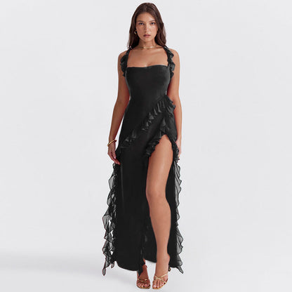 Van Beeck Amsterdam® | Stralende Jurk met Ruffles