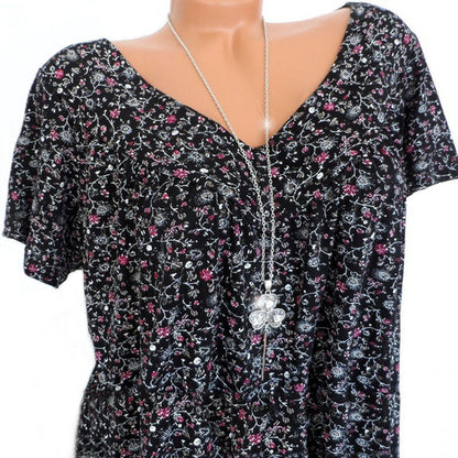 Van Beeck Amsterdam® | T-shirt Flora met V-hals