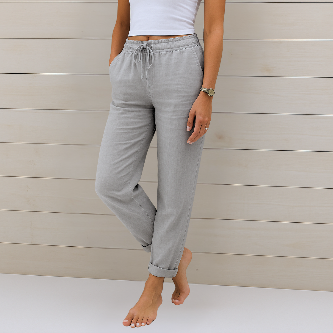 Van Beeck Amsterdam® | comfortabele ademende linnen stretchbroek