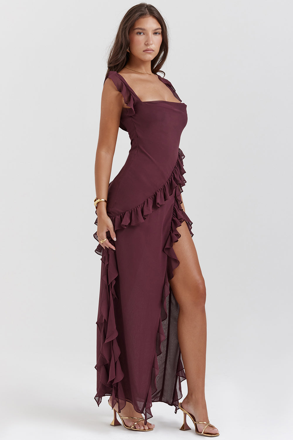 Van Beeck Amsterdam® | Stralende Jurk met Ruffles
