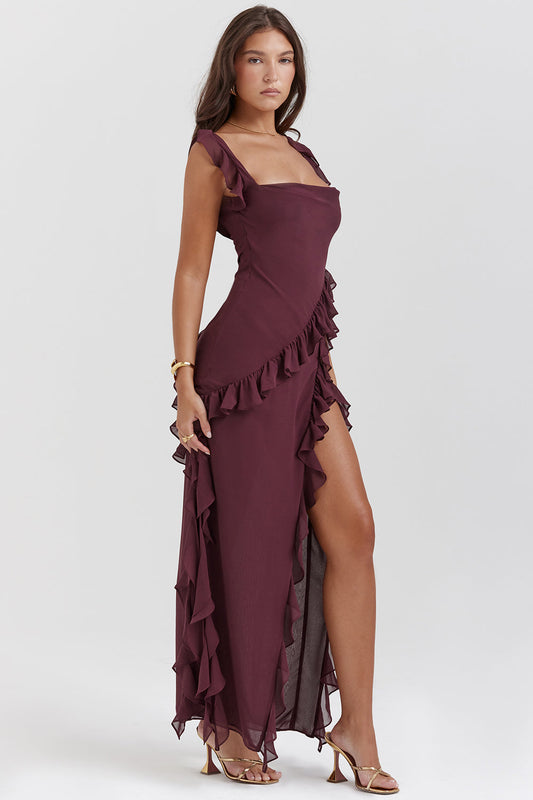 Van Beeck Amsterdam® | Stralende Jurk met Ruffles