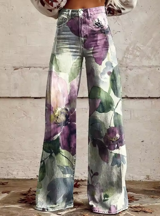 Van Beeck Amsterdam® | Boho Vintage Broek met Unieke en Verfijnde Stijl