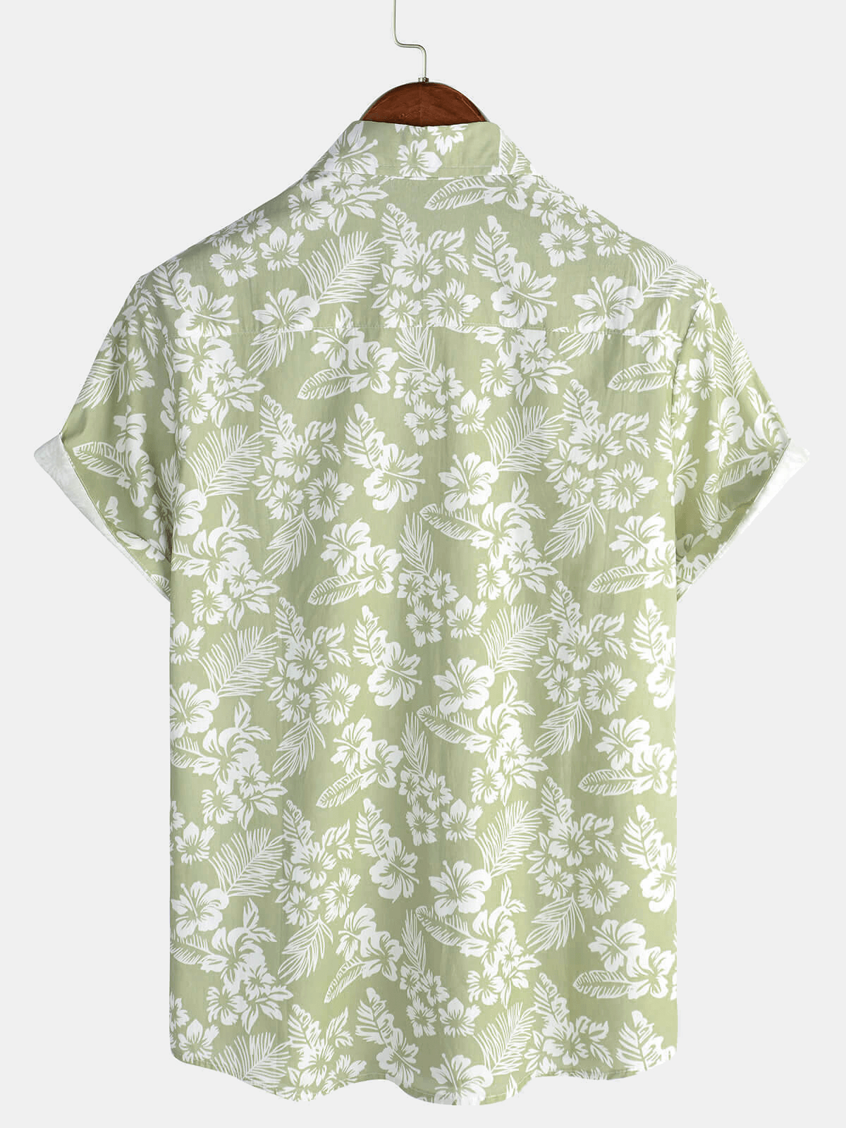 Van Beeck Amsterdam®| Hawaïblouse met korte mouwen en bloemenpatroon