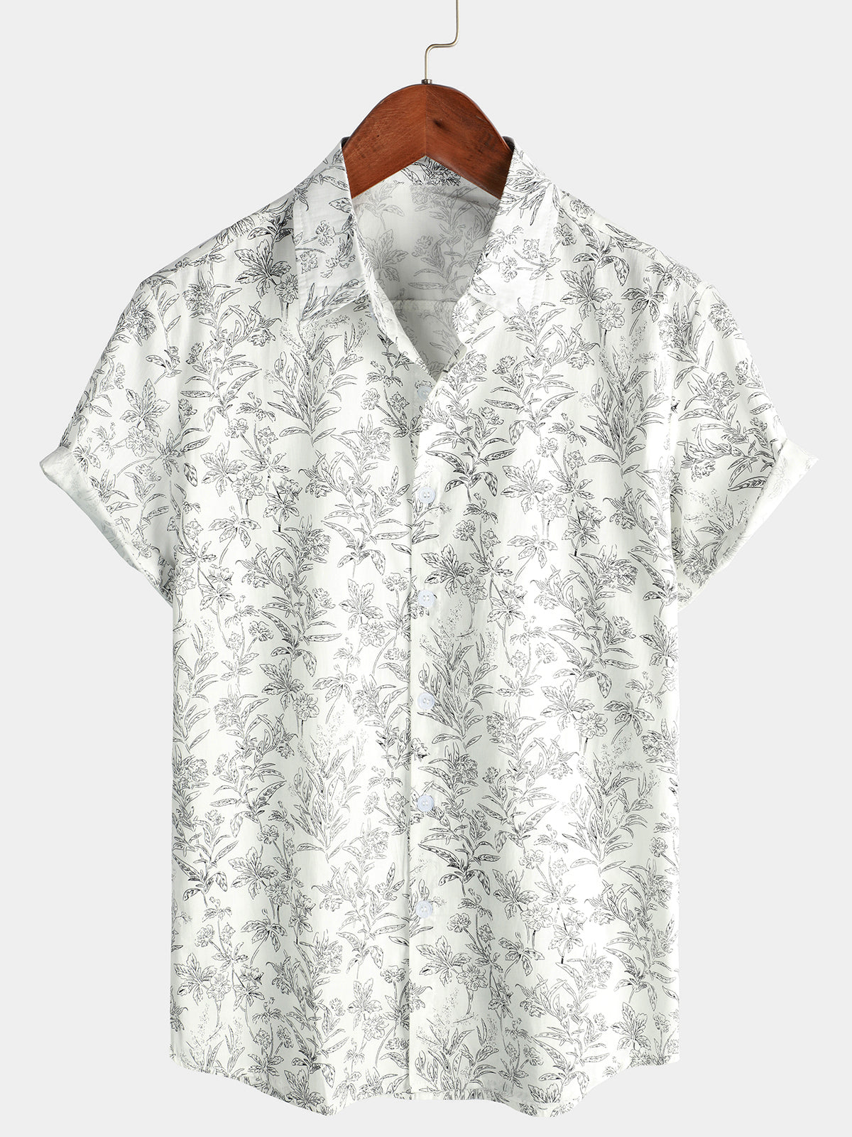 Van Elst Mode®| Katoenen Hawaii Overhemd met Korte Mouwen