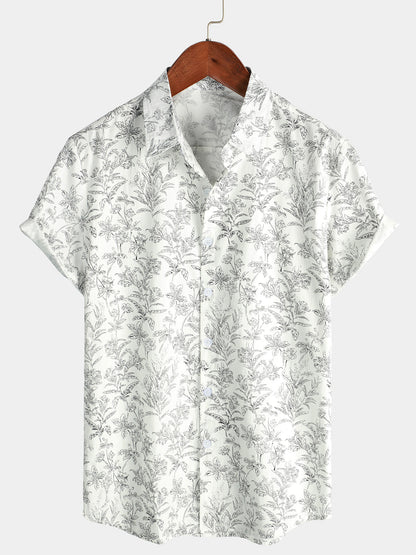 Van Elst Mode®| Katoenen Hawaii Overhemd met Korte Mouwen