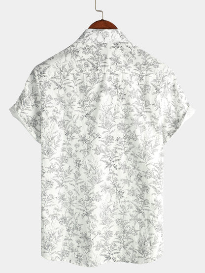 Van Elst Mode®| Katoenen Hawaii Overhemd met Korte Mouwen