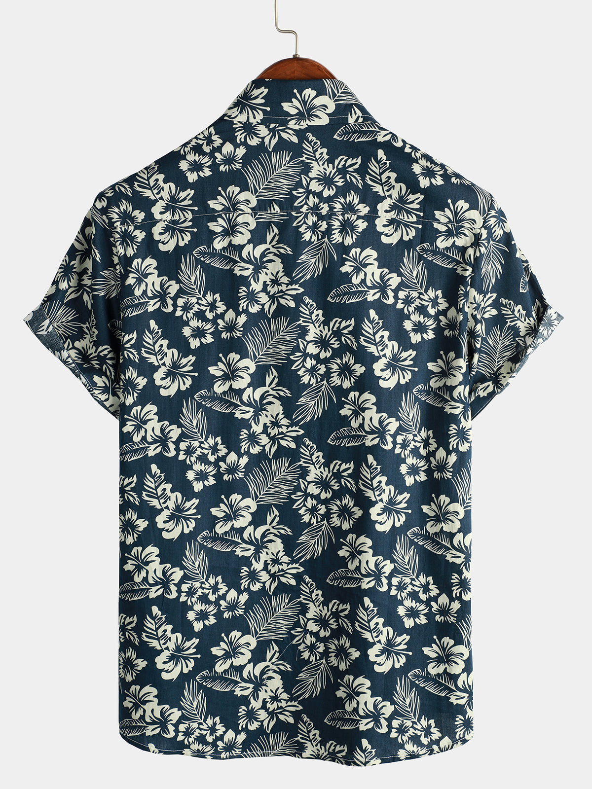 Van Elst Mode®| Katoenen Hawaii Overhemd met Korte Mouwen