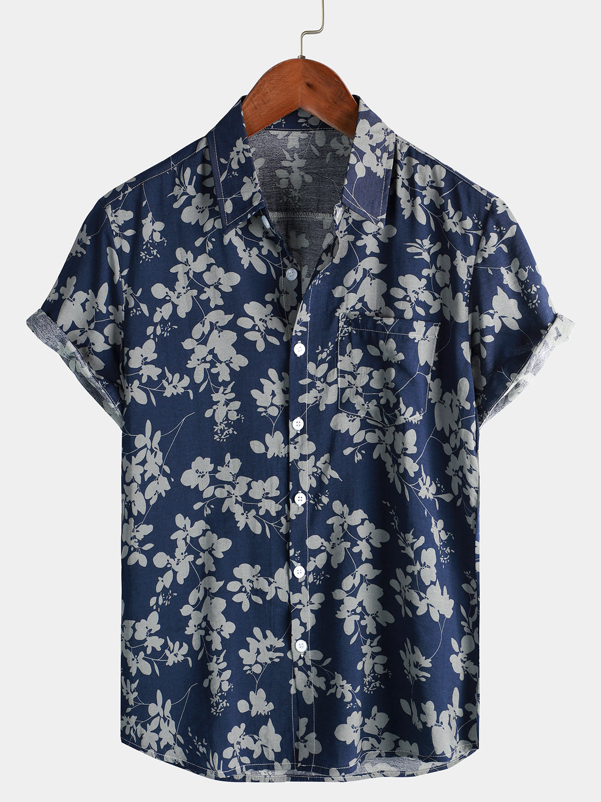 Van Elst Mode®| Katoenen Hawaii Overhemd met Korte Mouwen