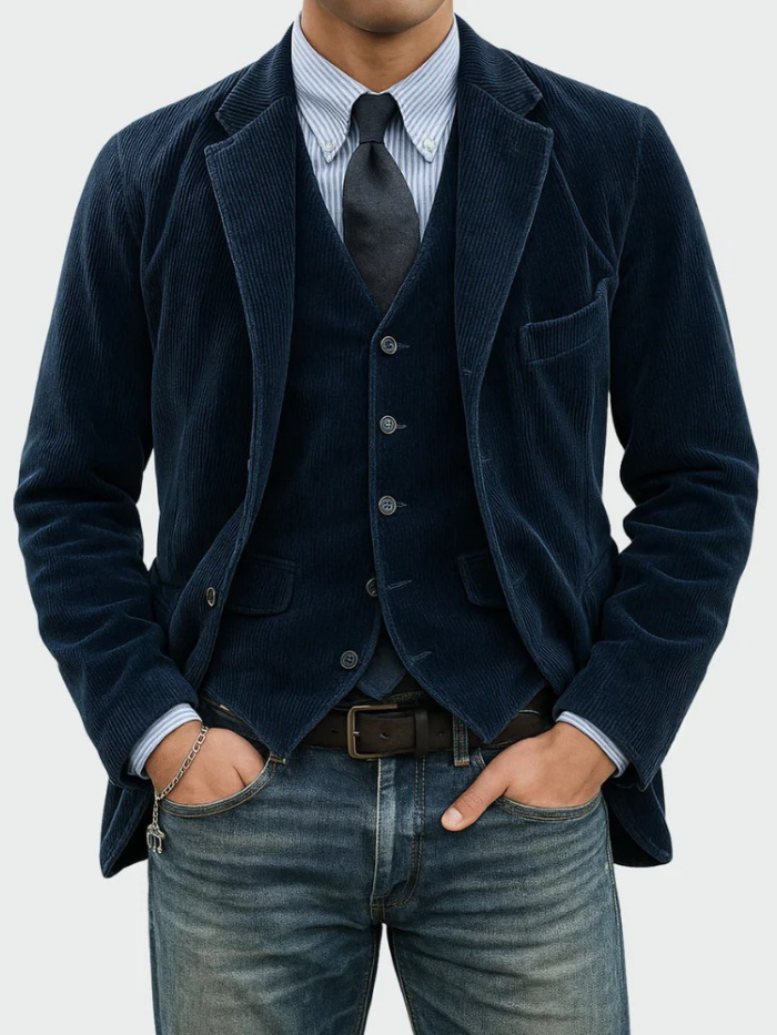 Van Elst Mode® | 2-DELIGE PAK: BLAZER EN VEST