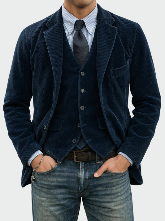 Van Beeck Amsterdam® | 2-DELIGE PAK: BLAZER EN VEST