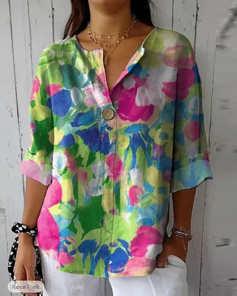 Van Beeck Amsterdam® | Bloemige Vintage Blouse