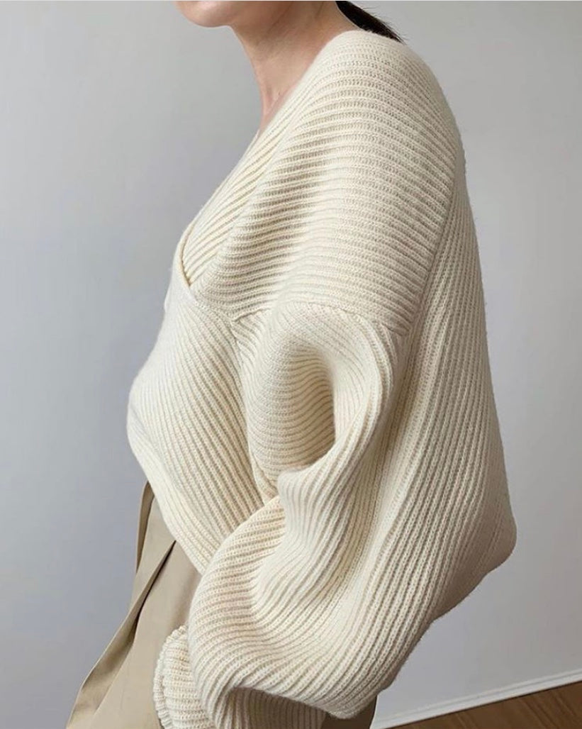 Van Beeck Amsterdam® | Elegante kruisgebreide trui