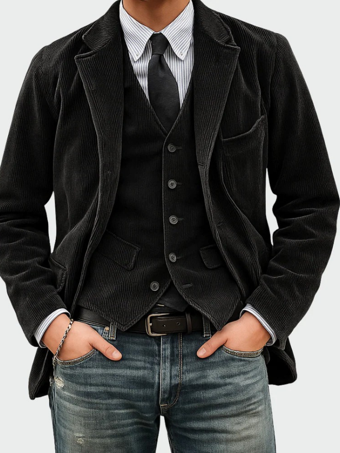 Van Elst Mode® | 2-DELIGE PAK: BLAZER EN VEST