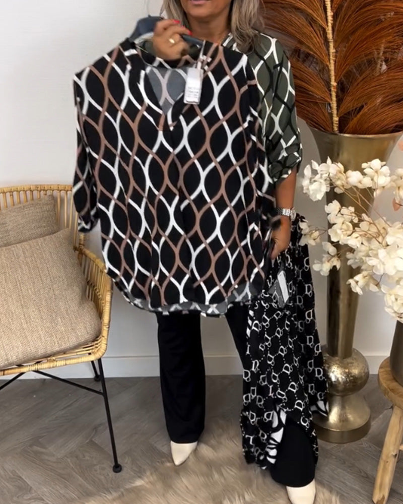 Van Beeck Amsterdam® | Blouse met Grafische Print