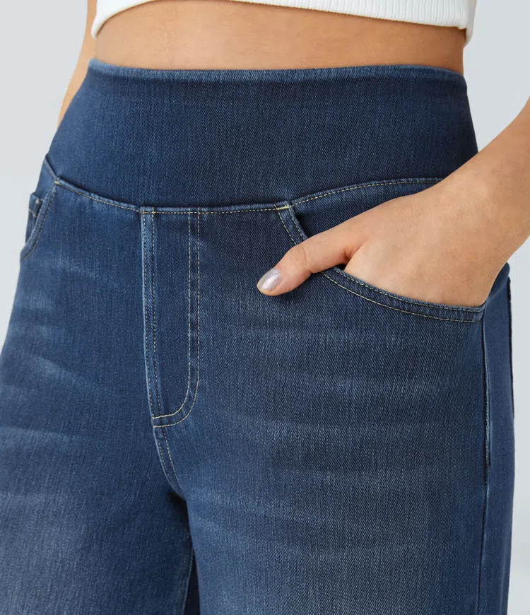 Van Beeck Amsterdam® | Comfortabele jeans met hoge taille