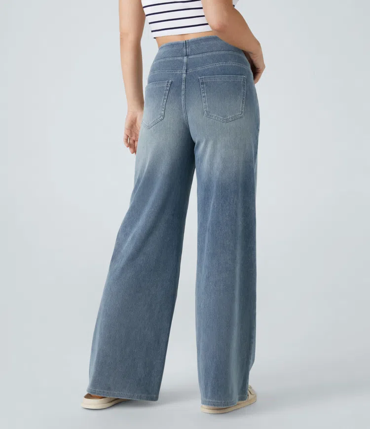 Van Beeck Amsterdam® | Comfortabele jeans met hoge taille
