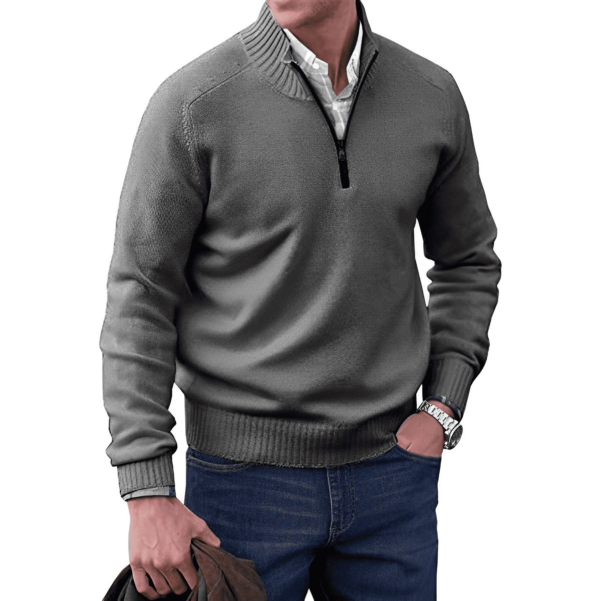 Van Elst Mode® | Moderne Zip Trui