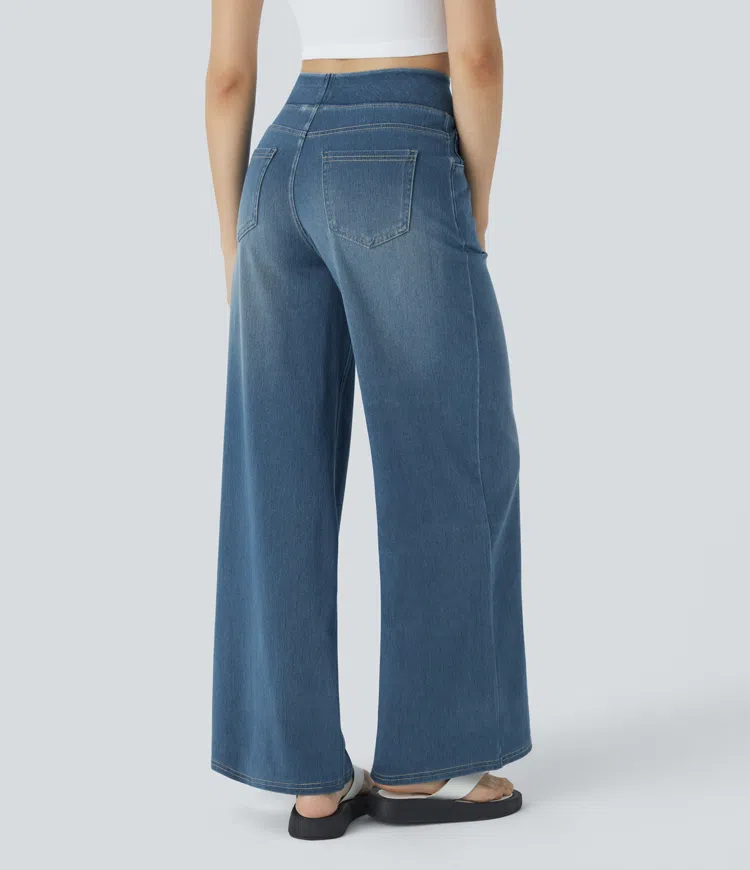 Van Beeck Amsterdam® | Comfortabele jeans met hoge taille