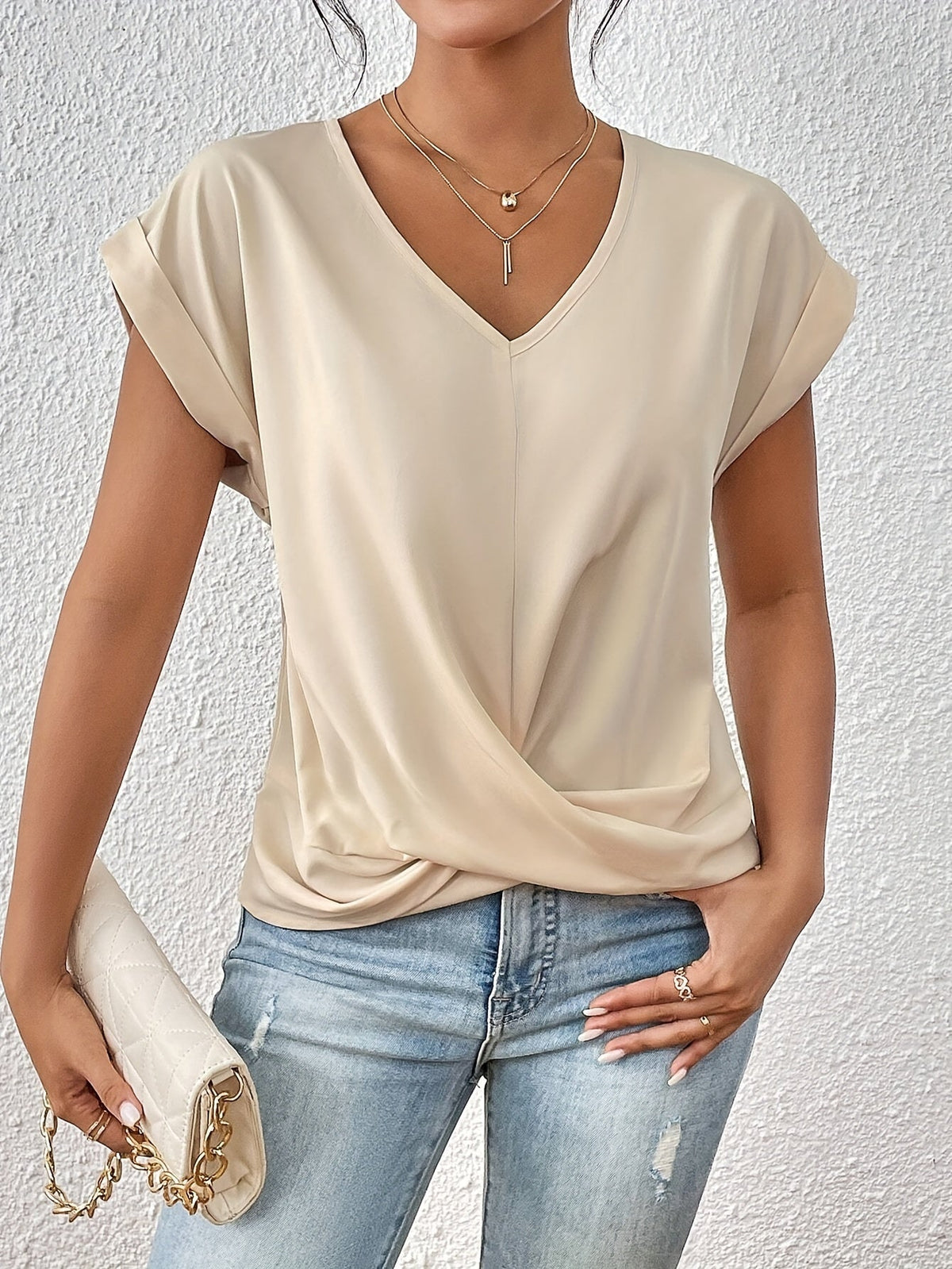 Van Beeck Amsterdam | Comfortabel T-shirt met elegante halslijn