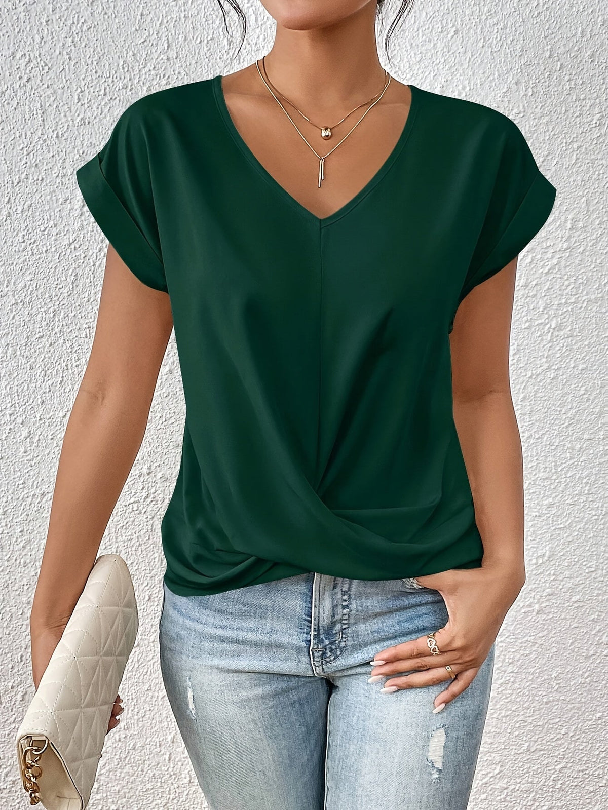 Van Beeck Amsterdam | Comfortabel T-shirt met elegante halslijn
