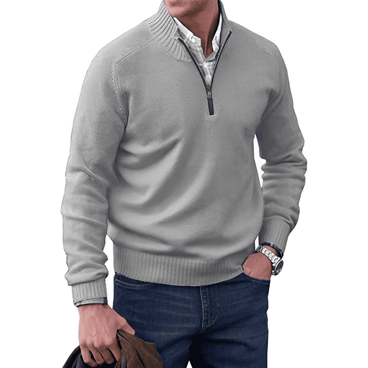Van Elst Mode® | Moderne Zip Trui