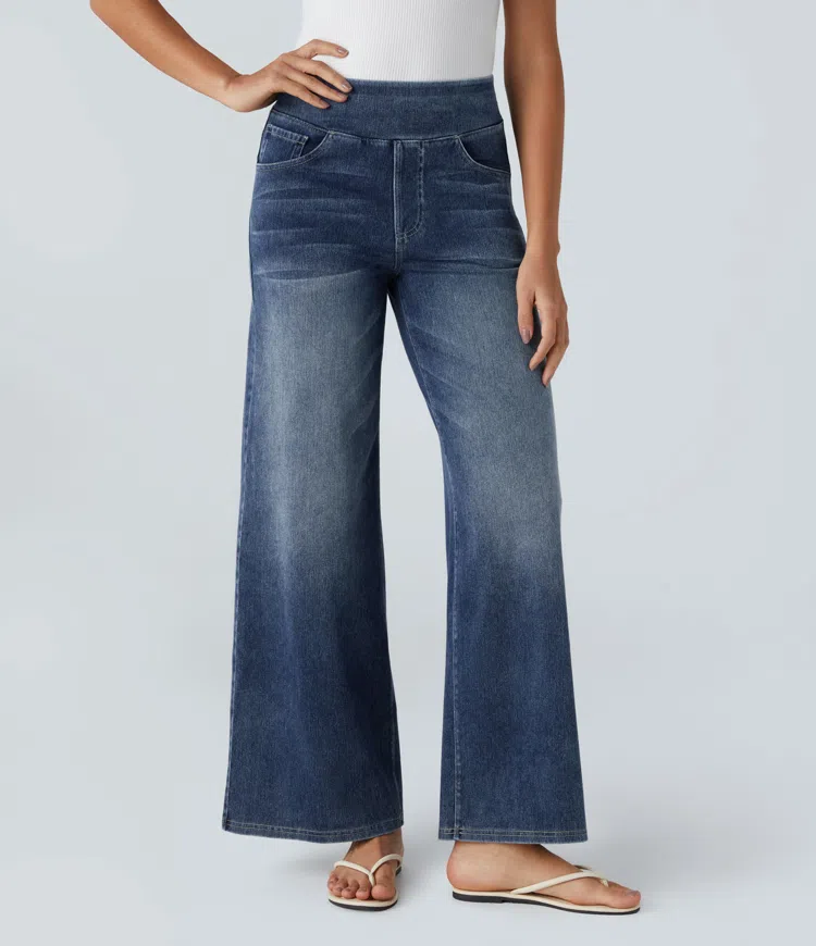 Van Beeck Amsterdam® | Comfortabele jeans met hoge taille