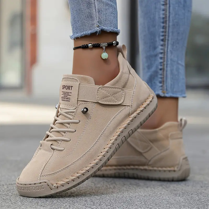 Van Elst Mode® | Comfortabele Sneakers met Brede Neus | Licht & Comfortabel