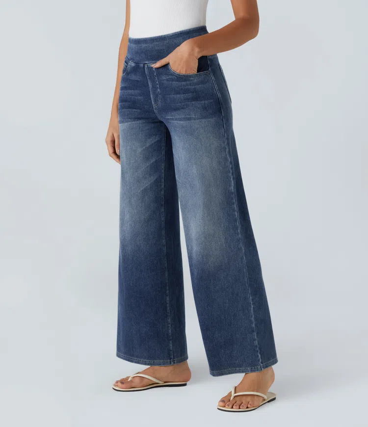 Van Beeck Amsterdam® | Comfortabele jeans met hoge taille