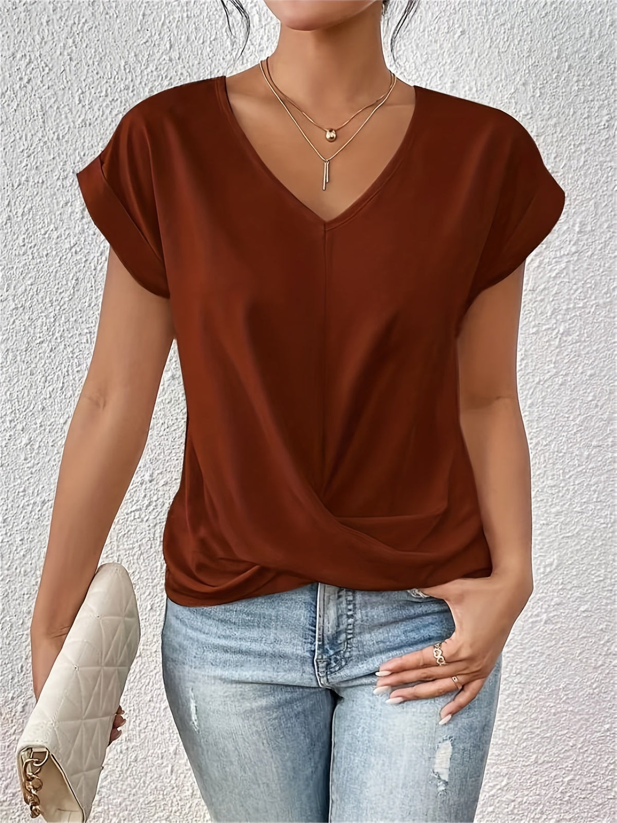 Van Beeck Amsterdam | Comfortabel T-shirt met elegante halslijn