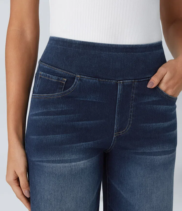 Van Beeck Amsterdam® | Comfortabele jeans met hoge taille