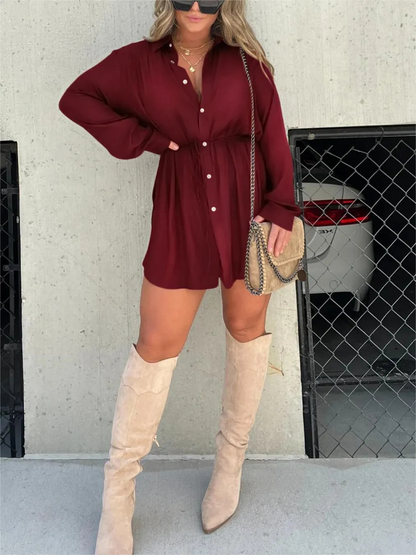Van Beeck Amsterdam® | Trendy Satijnen Romper Jurk