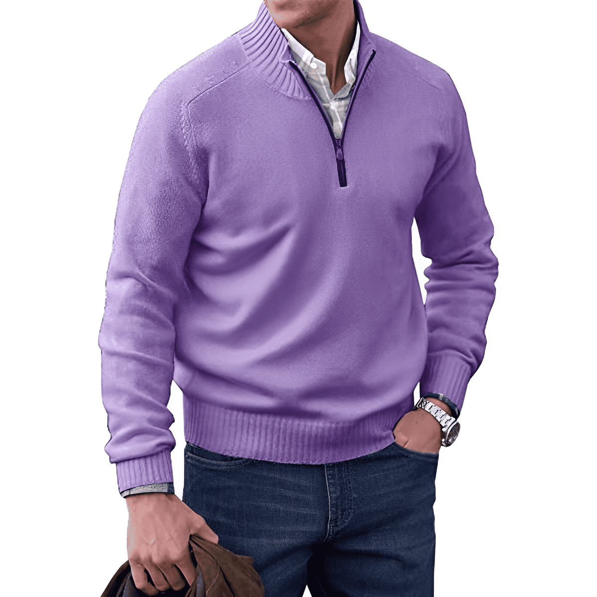 Van Elst Mode® | Moderne Zip Trui