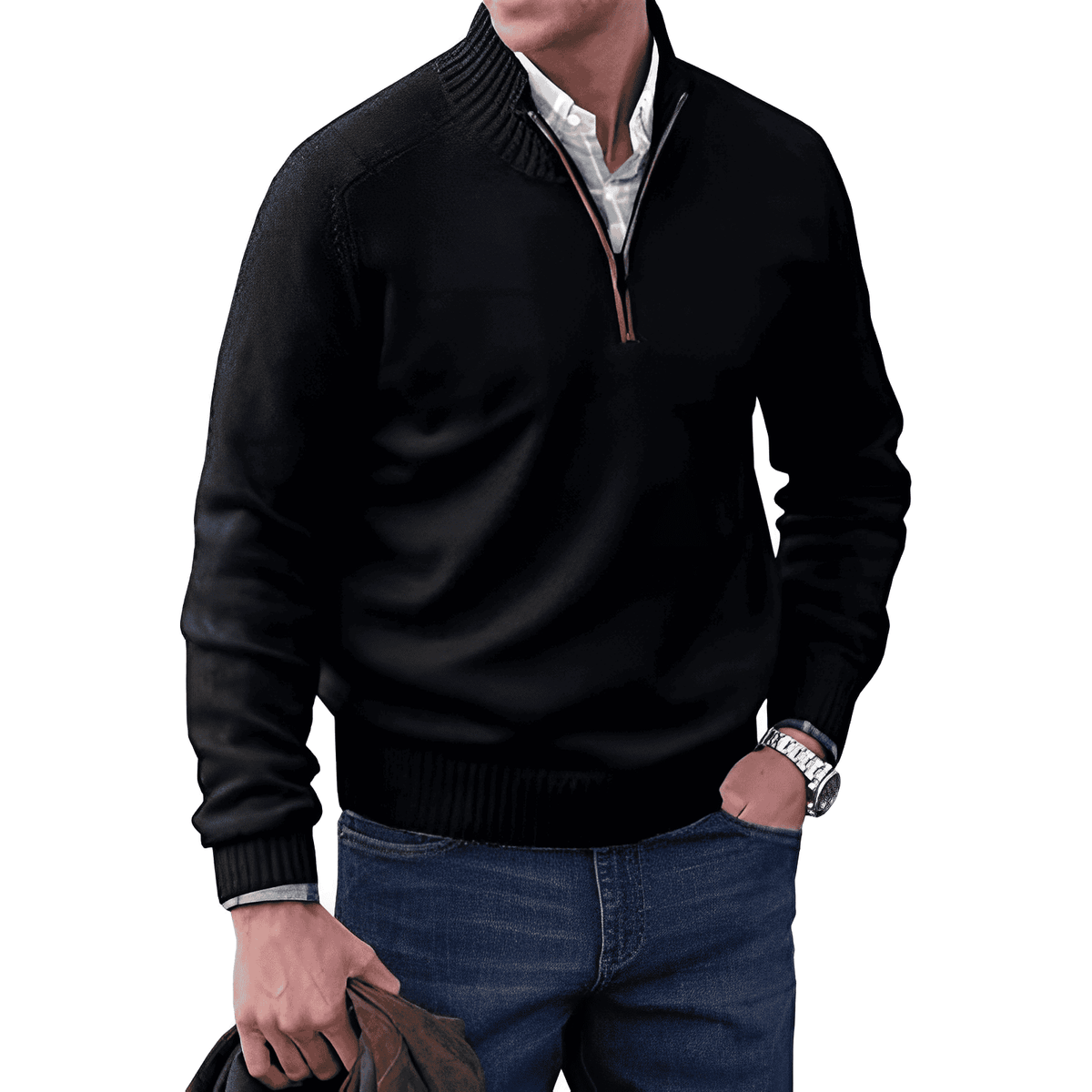 Van Elst Mode® | Moderne Zip Trui