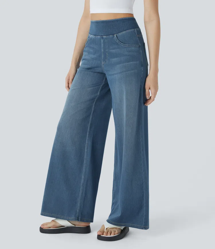 Van Beeck Amsterdam® | Comfortabele jeans met hoge taille