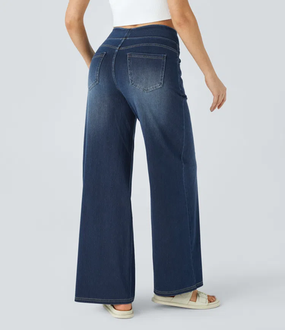 Van Beeck Amsterdam® | Comfortabele jeans met hoge taille