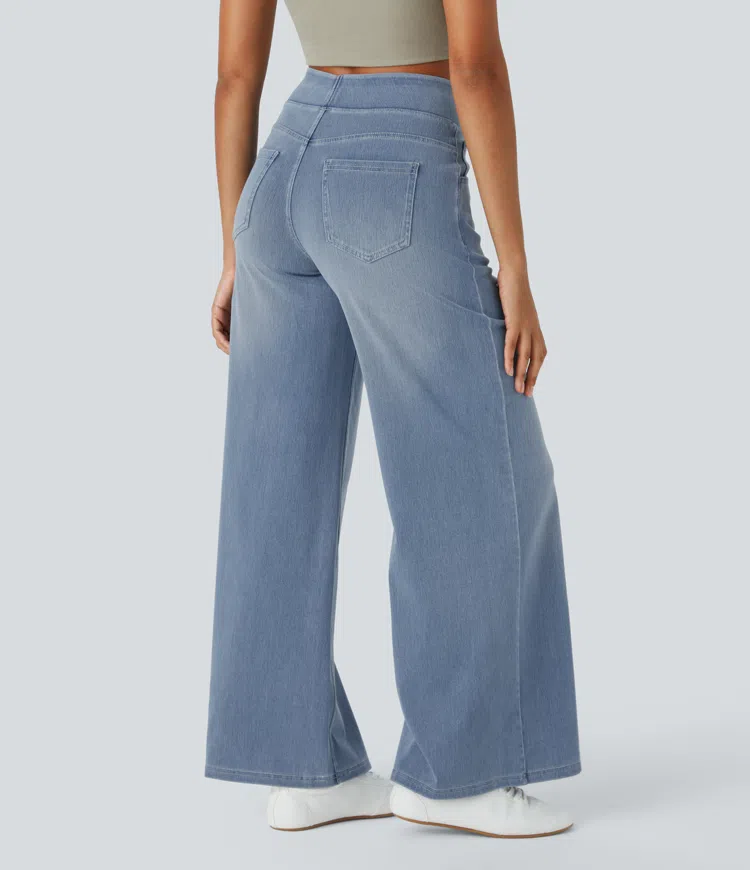Van Beeck Amsterdam® | Comfortabele jeans met hoge taille