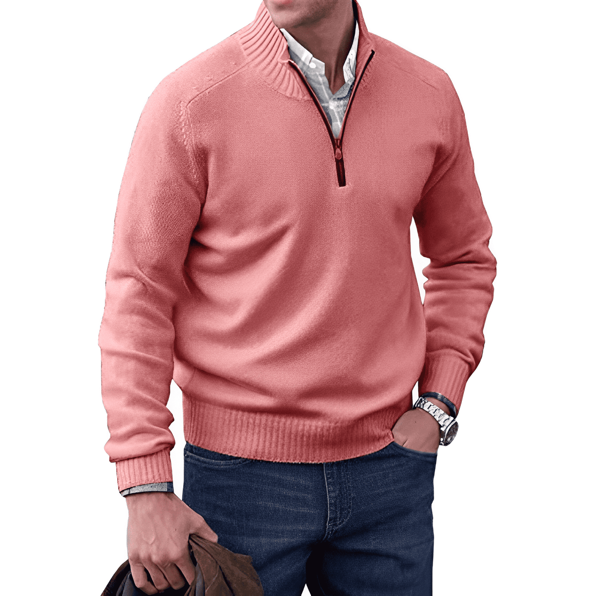 Van Elst Mode® | Moderne Zip Trui