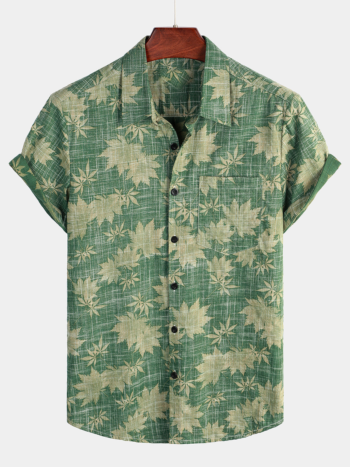 Van Elst Mode®| Katoenen Hawaii Overhemd met Korte Mouwen