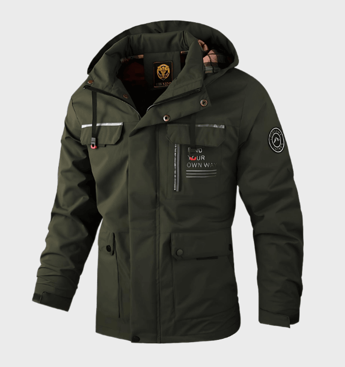 Van Elst Mode® |  Getailkunstleerde Heren Winterjas