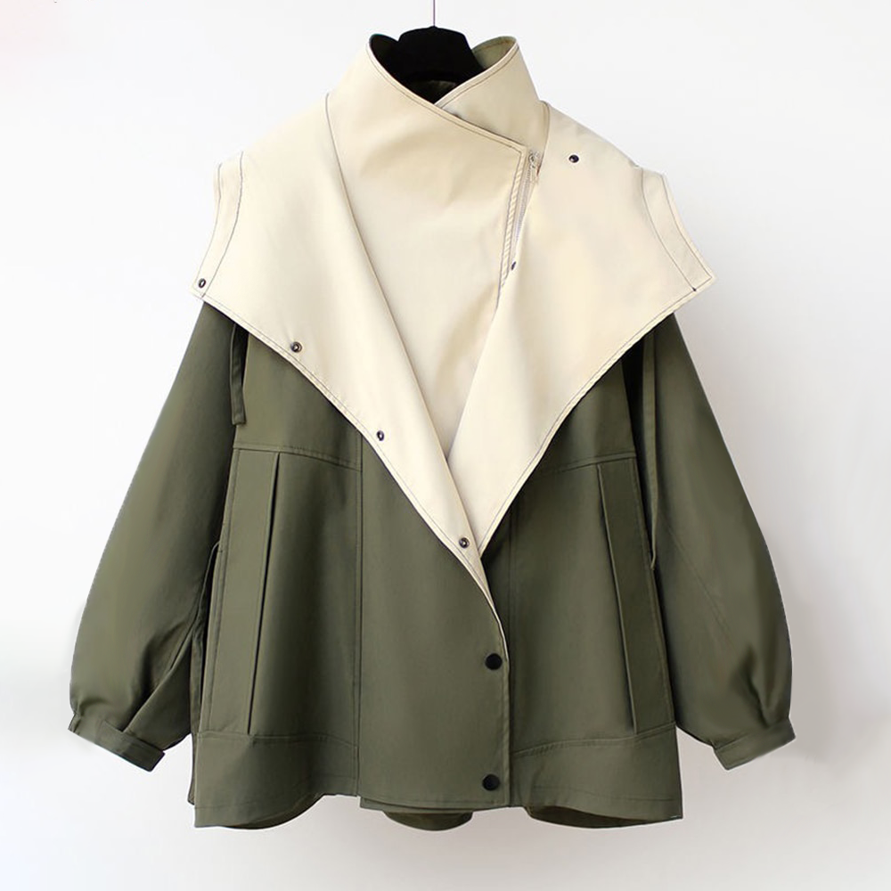 Van Beeck Amsterdam® | Moderne Tweekleurige Trenchcoat