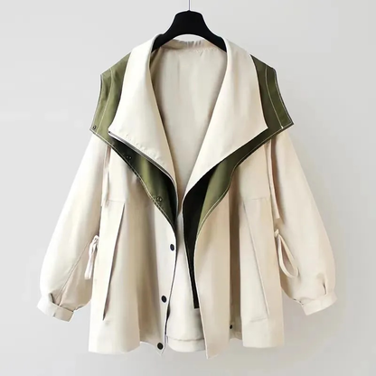 Van Beeck Amsterdam® | Moderne Tweekleurige Trenchcoat